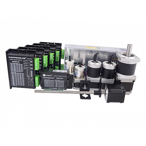 AR2 Açık Kaynaklı Robot Paket Kiti - Adım Motoru, Sürücü, Güç Kaynağı ve Braket