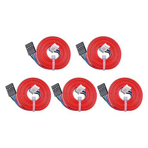5 adet Step Motor 4 telli 1m kablolu pitch konnektörlü