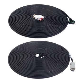 A6 Serisi 17-bit Frenli Servo Motor için 10 m (393,7") Motor ve Enkoder Kablosu ve Konnektör Kiti