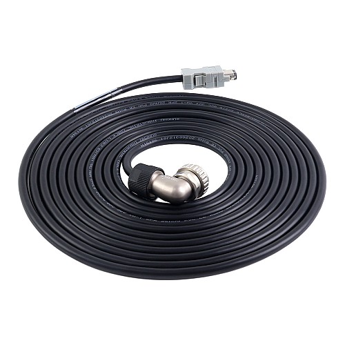 A6 ve A6H Serisi 17 bit servo motor için 5m(196,85") motor ve enkoder kablosu konnektör takımı - A6-5M-5E-B | StepperOnline