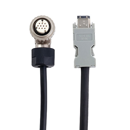 3m(118,11") Encoder Kablosu Pil Kutusu ile A6 ve A6H Serisi 17-bit Servo Motor için - AS7-C-ENC072-BAT-3.0 | StepperOnline