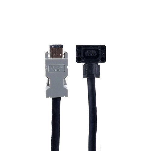 A6 Serisi 17-bit Servo Motor için Pil Kutulu 3m (118,11") Kodlayıcı Kablosu