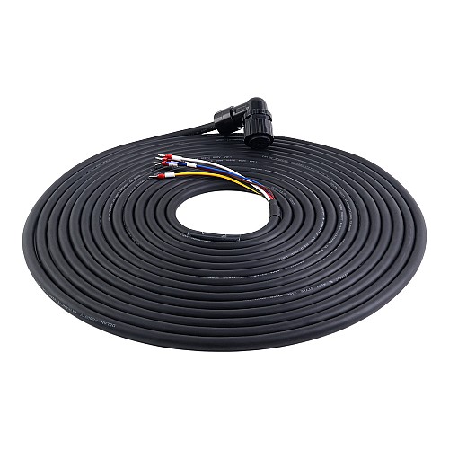 Frenli A6 ve A6H Serisi 17 bit servo motor için 10m(393,7") motor ve enkoder kablosu konnektör takımı - A6-10MB-10E-B | StepperOnline