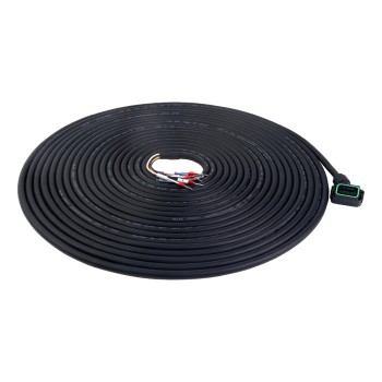 A6 Serisi 17-bit Frenli Servo Motor için Konnektörlü 10m (393,7") Motor Kablosu