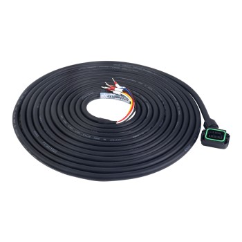 A6 Serisi 17-bit Servo Motor ve Fren için Konnektörlü 5m (196,85") Motor Kablosu