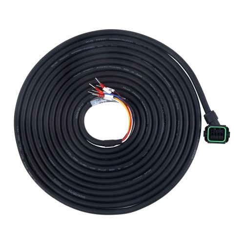 A6 Serisi 17-bit Servo Motor ve Fren için Konnektörlü 5m (196,85") Motor Kablosu