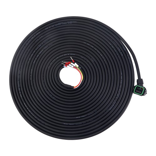 A6 Serisi 17-bit Servo Motor için Konnektörlü 10 m (393,7") Motor Kablosu