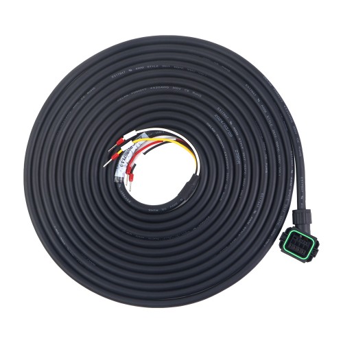 A6 Serisi 17-bit Servo Motor için Konnektörlü 5 m (196,85") Motor Kablosu