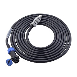 T6 Serisi 17-bit Servo Motor için IP65 Havacılık Konnektörlü 3m (118,11") Kodlayıcı Uzatma Kablosu