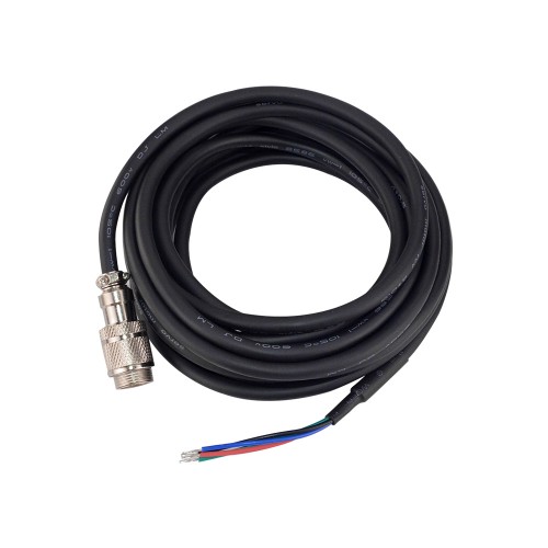 Nema 23 ve 24 Kapalı Döngü Adım Motorları için GX16 Havacılık Konnektörlü 4,7 m (185 inç) AWG20 Motor Uzatma Kablosu