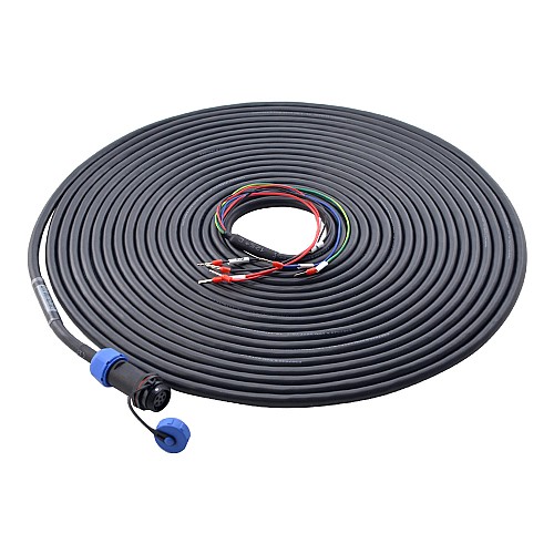 T6 Serisi 17-bit Servo Motor (Frenli) için IP65 Havacılık Konnektörlü 10 m (393,7") 6-PIN Motor Uzatma Kablosu