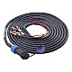 T6 Serisi 17-bit Servo Motor (Frenli) için IP65 Havacılık Konnektörlü 3m (118,11") 4-PIN Motor Uzatma Kablosu