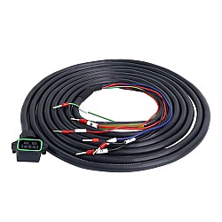 T6 Serisi 23-bit Servo Motor (Frenli) için Konnektörlü 3 m (118,11 inç) 4-PİN Motor Uzatma Kablosu