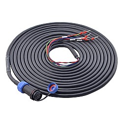 T6 Serisi 17-bit Servo Motor (Frenli) için IP65 Havacılık Konnektörlü 5 m (196,85") 4-PİN Motor Uzatma Kablosu