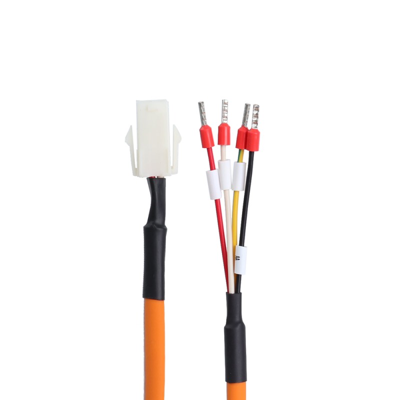 E6 Serisi Servo Motor için 5 m (196,85 inç) 4-PİN Motor Uzatma Kablosu