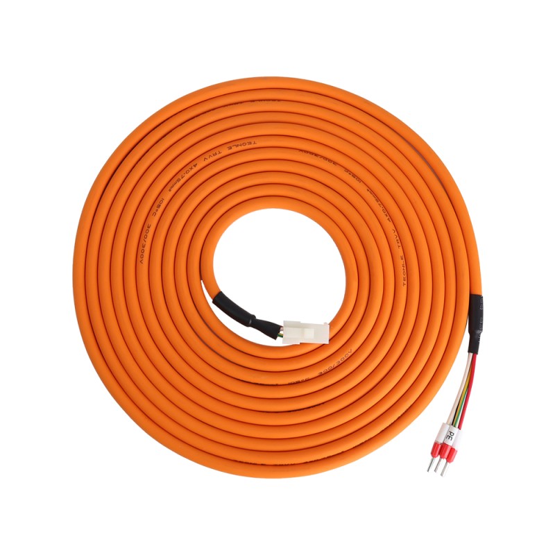 E6 Serisi Servo Motor için 5 m (196,85 inç) 4-PİN Motor Uzatma Kablosu