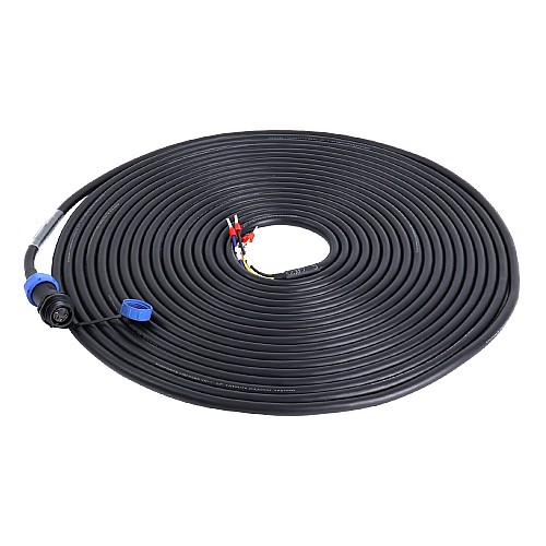 T6 Serisi 17-bit Servo Motor için IP65 Havacılık Konnektörlü 10 m (393,7 inç) 4-PIN Motor Uzatma Kablosu