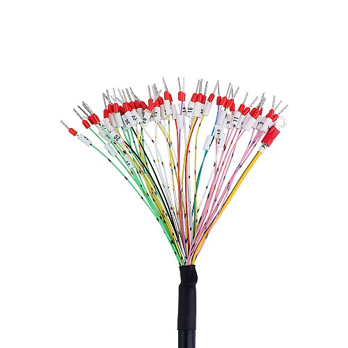 1m(39,37") DB44 Erkek - Çıplak Yüksek Esneklikli Korumalı Kablo D-SUB 44-Pin Konnektör - Terminalli Tek Uçlu Kablo 1m(39,37") DB44 Erkek - Çıplak Yüksek Esneklikli Korumalı Kablo D-SUB 44-Pin Konnektör - Terminalli Tek Uçlu Kablo