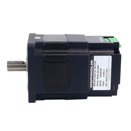 Nema 34 86x86x138mm Entegre Fırçasız DC Motor 200W 48V 3000RPM 0,64Nm 4,17A Sürücülü