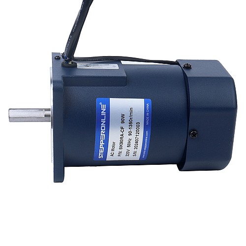 90W 220VAC 50Hz 90-1350RPM 0,675Nm (95,59oz.in) Flanşlı 90mm Tek Fazlı AC Değişken Hızlı Motor