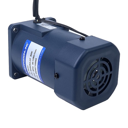 90W 220VAC 50Hz 90-1350RPM 0,675Nm (95,59oz.in) Flanşlı 90mm Tek Fazlı AC Değişken Hızlı Motor