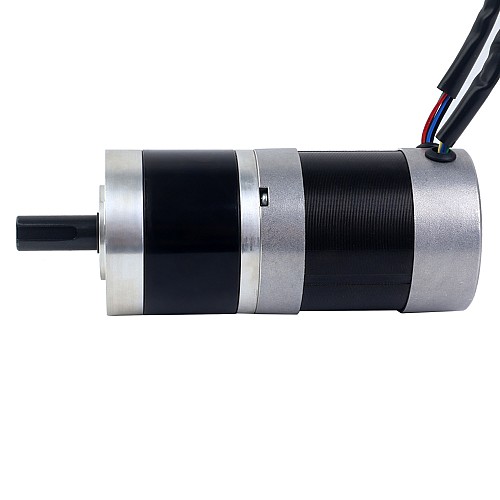24V 101W Yuvarlak Dişli Fırçasız DC Motor 6,90Nm (977,12oz.in) 27:1 Yuvarlak Planet Dişli Kutusu - 57BYA74-24-01-PG27 | StepperOnline