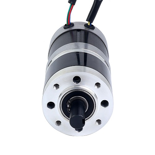 24V 101W Yuvarlak Dişli Fırçasız DC Motor 6,90Nm (977,12oz.in) 27:1 Yuvarlak Planet Dişli Kutusu - 57BYA74-24-01-PG27 | StepperOnline