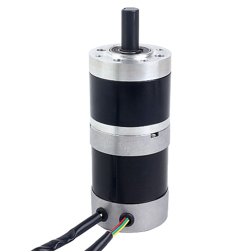 24V 101W Yuvarlak Dişli Fırçasız DC Motor 6,90Nm (977,12oz.in) 27:1 Yuvarlak Planet Dişli Kutusu - 57BYA74-24-01-PG27 | StepperOnline
