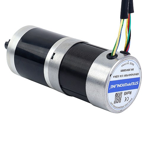 24V 101W Yuvarlak Dişli Fırçasız DC Motor 11,42Nm (1617,20oz.in) 51:1 Yuvarlak Planet Dişli Kutusu - CN-57BYA74-24-01-PG51 | StepperOnline