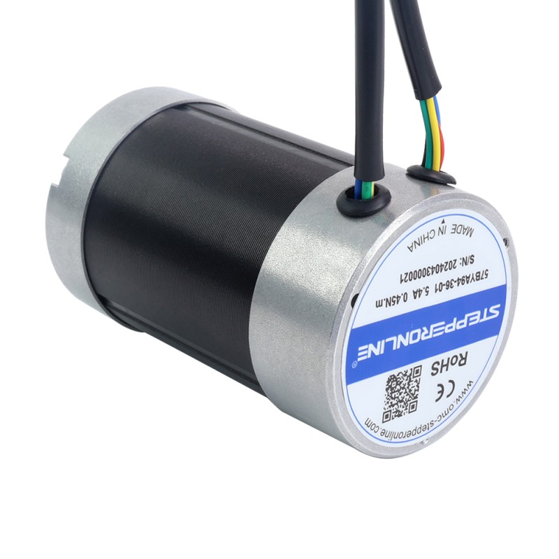 36V 3000RPM 0,45Nm 141W 5,40A Φ57x93,5mm Fırçasız DC Motor