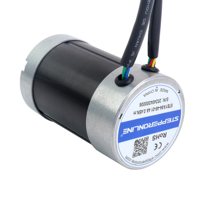 48V 3000RPM 0,45Nm 141W 4,00A Φ57x93,5mm Fırçasız DC Motor