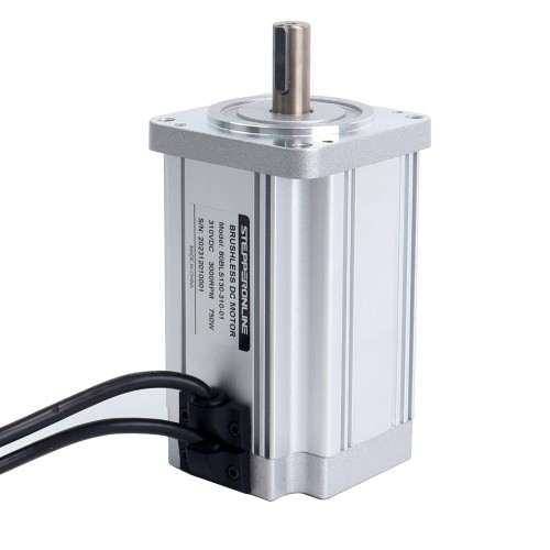 310V 3000RPM 2.38Nm 750W 3.2A Kare 80x80x130mm Fırçasız DC Motor