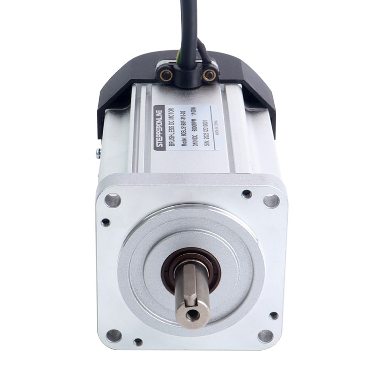 310V 6000RPM 1,75Nm 1100W 4,5A Kare 80x80x159mm Fırçasız DC Motor Radyatör Fanlı