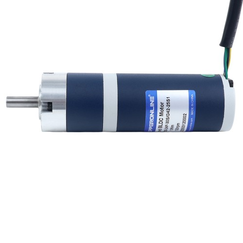 24V 30W 120RPM Dişli Fırçasız DC Motor 1,90Nm (269,06oz.in) 25:1 Planet Dişli Kutusu