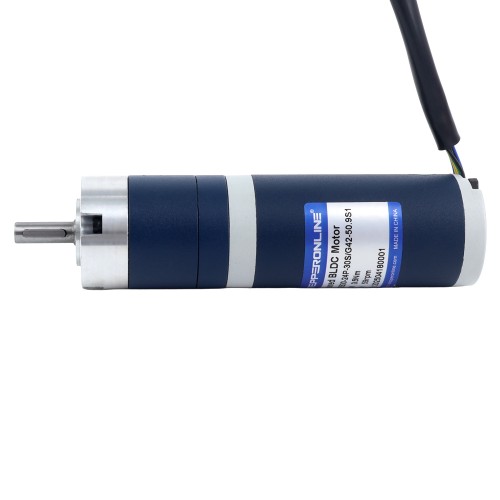 24V 30W 59RPM Dişli Fırçasız DC Motor 3,50Nm (495,64oz.in) 50,9:1 Planet Dişli Kutusu