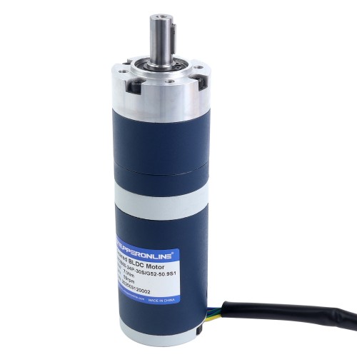 24V 60W 58,9 RPM Dişli Fırçasız DC Motor 7,00 Nm (991,28 oz.in) 50,9:1 Planet Dişli Kutusu