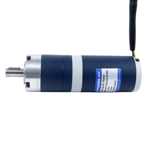 24V 60W 58,9 RPM Dişli Fırçasız DC Motor 7,00 Nm (991,28 oz.in) 50,9:1 Planet Dişli Kutusu