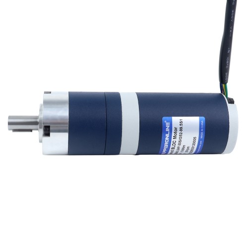 24V 60W 30.1RPM Dişli Fırçasız DC Motor 13.80Nm (1954.24oz.in) 99.5:1 Planet Dişli Kutusu