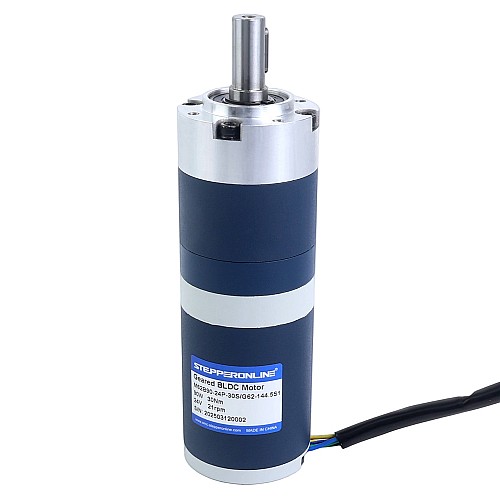 24V 90W 20,7 RPM Dişli Fırçasız DC Motor 30,00 Nm (4248,35 oz.in) 144,5:1 Planet Dişli Kutusu
