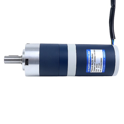 24V 90W 20,7 RPM Dişli Fırçasız DC Motor 30,00 Nm (4248,35 oz.in) 144,5:1 Planet Dişli Kutusu