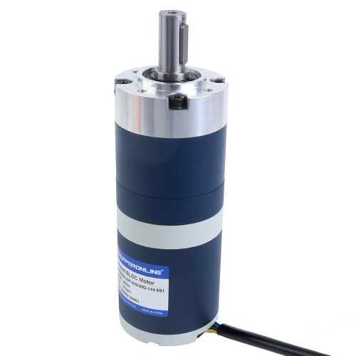 24V 200W 21RPM Dişli Fırçasız DC Motor 67.00Nm (9487.98oz.in) 144.5:1 Planet Dişli Kutusu