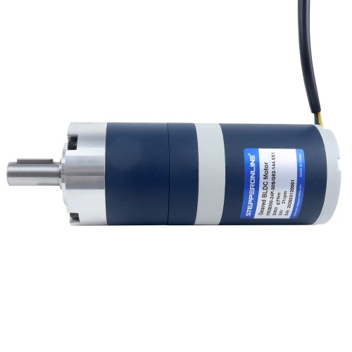 24V 200W 21RPM Dişli Fırçasız DC Motor 67.00Nm (9487.98oz.in) 144.5:1 Planet Dişli Kutusu