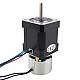 Nema 17 Step Motor 0,44 Nm (62,32 oz.in) Fren Sürtünme Torku 0,25 Nm (35,4 oz.in) ile