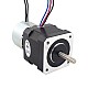 Nema 17 Step Motor 0,45 Nm (64 oz.in) Fren Sürtünme Torku 0,25 Nm (35,4 oz.in) ile