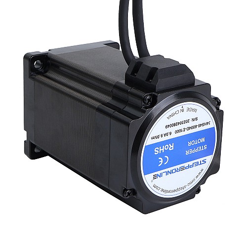 S Serisi Nema 34 Kapalı Döngü Adım Motoru 9,0 Nm (1274,5 oz.in) Kodlayıcı 1000PPR (4000CPR)