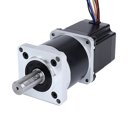 CN Satışta - Yüksek Hassasiyetli Redüktörlü Nema 23 Step Motoru 50:1 Dişli Oranı ve Manyetik Kodlayıcı 1000PPR (4000CPR)