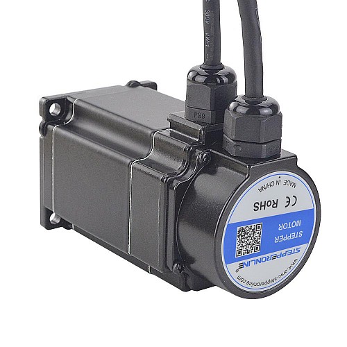 P Serisi IP65 Su Geçirmez Nema 23 Kapalı Döngü Adım Motoru 2 Nm (283,22 oz.in) Kodlayıcı 1000PPR (4000CPR)