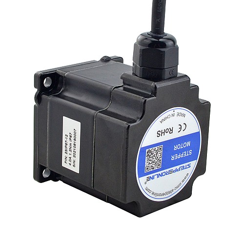 P Serisi IP67 Su Geçirmez Nema 23 Adım Motoru 4.0A 1.2Nm (169.93oz.in)