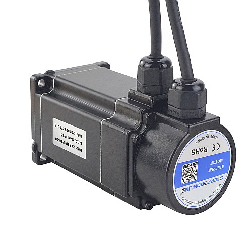 P Serisi IP65 Su Geçirmez Nema 24 Kapalı Döngü Adım Motoru 3 Nm (424,92 oz.in) Kodlayıcı 1000PPR (4000CPR)