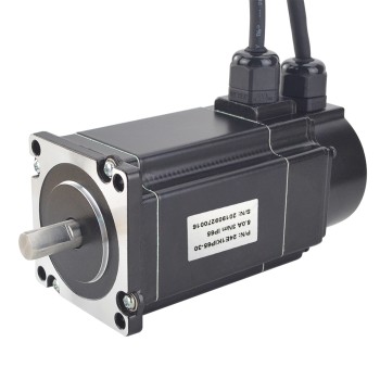P Serisi IP65 Su Geçirmez Nema 24 Kapalı Döngü Adım Motoru 3 Nm (424,92 oz.in) Kodlayıcı 1000PPR (4000CPR)
